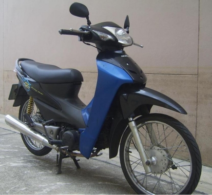 ขายHonda Wave Z 100  สีน้ำเงิน ดำ จด 49 พรบ.หมด ม.ค.56