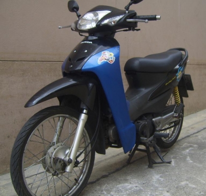 ขายHonda Wave Z 100  สีน้ำเงิน ดำ จด 49 พรบ.หมด ม.ค.56