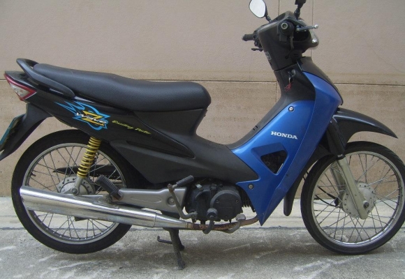 ขายHonda Wave Z 100  สีน้ำเงิน ดำ จด 49 พรบ.หมด ม.ค.56