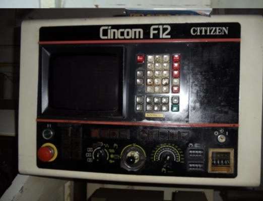 ขายเครื่องกลึง CNC CINCOM F12 CITIZEN CONTROL FANUC 3T พร้อม BAR