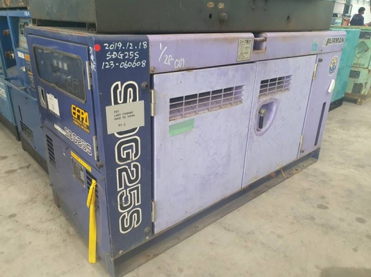 SDG25S - เครื่องปั่นไฟ ขนาด 20/25kva. Airman genset มือสองby OEK 098-5625920