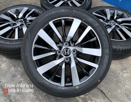 ล้อแม็กป้ายแดง Honda City Turbo RS 2020 ขอบ 16 พร้อมยางใหม่ป้ายแดง 185-55-16 Yokohama ปี 20 ใหม่ยกห้าง ล้อแม็กป้ายแดง Honda City Turbo RS 2020 ขอบ 16 พร้อมยางใหม่ป้ายแดง 185-55-16 Yokohama ปี 20 ใหม่ยกห้าง