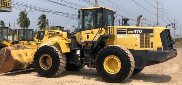ขายรถตักล้อยาง KOMATSU WA470-6 ปี 2012 นำเข้าเองจากญี่ปุ่น สภาพสวยพร้อมใช้งาน มีVDOการทำงานครับ