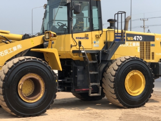 ขายรถตักล้อยาง KOMATSU WA470-6 ปี 2012 นำเข้าเองจากญี่ปุ่น สภาพสวยพร้อมใช้งาน มีVDOการทำงานครับ