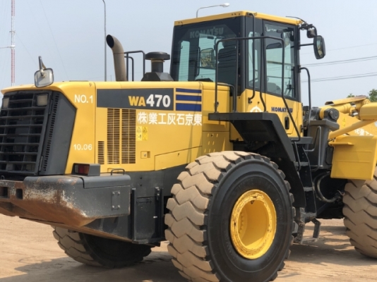 ขายรถตักล้อยาง KOMATSU WA470-6 ปี 2012 นำเข้าเองจากญี่ปุ่น สภาพสวยพร้อมใช้งาน มีVDOการทำงานครับ