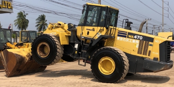 ขายรถตักล้อยาง KOMATSU WA470-6 ปี 2012 นำเข้าเองจากญี่ปุ่น สภาพสวยพร้อมใช้งาน มีVDOการทำงานครับ