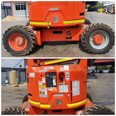 ขายด่วนรถกะเช้าJLG4&times;4HLขับเคลื่อน4ล้อเลี้อยวหน้าซ้ายขวารถหมุนได้รอบตัวกะเช้าก็หมุนได้ยก2ระดับยกสุง14เมตรเครื่องดีเซล3สูบสตาร์เครื่องดับเครื่องข้างบนข้างล่างได้แรงดีประหยัดน้ำมันแถมใช้ระบบไฟฟ้าสำรองทำงานก็ได้สุดยอดได้2ระบบเลยเป็นรถนอกเพื่งนำเข้ามาใหม
