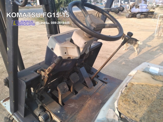 ขายรถยกโฟล์คลิฟท์ KOMATSU FG15-15 รถขนาด 1.5 ตัน, เสาสูง 3.0 เมตร, เครื่องยนต์ 4 สูบ,เชื้อเพลิงเบนซิน, รถเดิมๆเก่านอก, ยังไม่เคยใช้งานในไทย