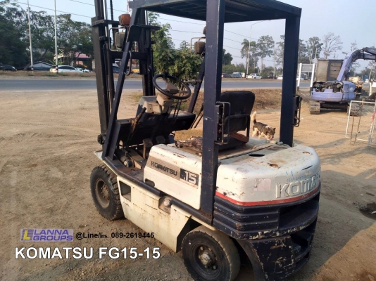 ขายรถยกโฟล์คลิฟท์ KOMATSU FG15-15 รถขนาด 1.5 ตัน, เสาสูง 3.0 เมตร, เครื่องยนต์ 4 สูบ,เชื้อเพลิงเบนซิน, รถเดิมๆเก่านอก, ยังไม่เคยใช้งานในไทย
