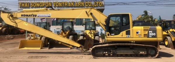 ขายรถขุด KOMATSU PC200LC-8 อาร์มยาวพิเศษ 15 เมตร นำเข้าเองจากญี่ปุ่น สภาพสวยพร้อมใช้งาน มีVDOการทำงา