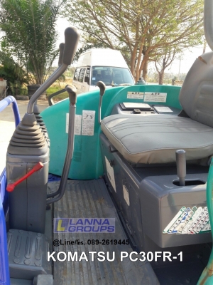 ขายรถขุดKOMATSU PC30FR-1 เครื่องยนต์komatsu-3D82AE ,คอนโทรลน้ำมัน,ปั๊มนิ้ว, แทรคยาง,ใบมีด, รถเดิมๆเก่านอก,มีเอกสาร