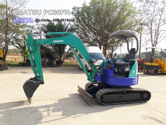 ขายรถขุดKOMATSU PC30FR-1 เครื่องยนต์komatsu-3D82AE ,คอนโทรลน้ำมัน,ปั๊มนิ้ว, แทรคยาง,ใบมีด, รถเดิมๆเก่านอก,มีเอกสาร