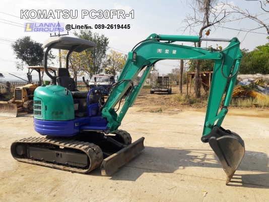 ขายรถขุดKOMATSU PC30FR-1 เครื่องยนต์komatsu-3D82AE ,คอนโทรลน้ำมัน,ปั๊มนิ้ว, แทรคยาง,ใบมีด, รถเดิมๆเก่านอก,มีเอกสาร