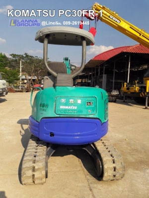 ขายรถขุดKOMATSU PC30FR-1 เครื่องยนต์komatsu-3D82AE ,คอนโทรลน้ำมัน,ปั๊มนิ้ว, แทรคยาง,ใบมีด, รถเดิมๆเก่านอก,มีเอกสาร