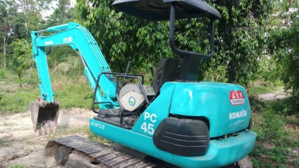 KOMATSU PC45-1 ปั้มนิ้ว สไลใบมีดได้ เอกสารอินวอย สภาพสวย