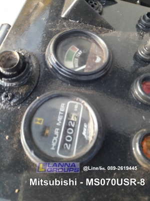 ขายรถขุดMitsubishi - MS070USR-8 ขนาดเทียบเท่ารถPC55-60 รถเดิมๆเก่านอกเลขชั่วโมงน้อย เครื่องยนต์มิตซูบิชิ4DQ5 จำนวน4สูบ ,คอนโทรลลูกหมาก, ปั๊มเฟือง 3 ตอน, แทรคเหล็ก,ใบมีดดัน รถเดิมๆเก่านอก, มีเอกสาร, ยังไม่เคยใช้งานในไทย