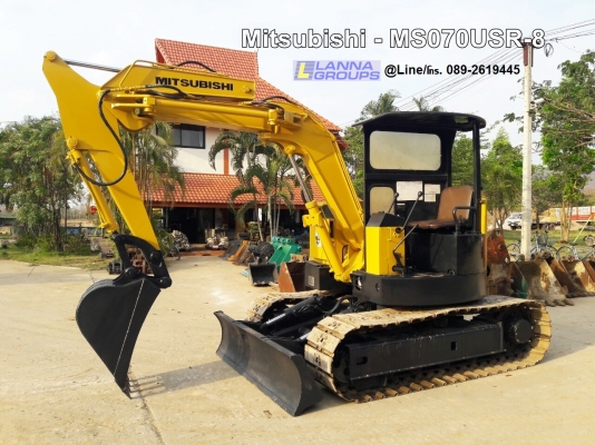 ขายรถขุดMitsubishi - MS070USR-8 ขนาดเทียบเท่ารถPC55-60 รถเดิมๆเก่านอกเลขชั่วโมงน้อย เครื่องยนต์มิตซูบิชิ4DQ5 จำนวน4สูบ ,คอนโทรลลูกหมาก, ปั๊มเฟือง 3 ตอน, แทรคเหล็ก,ใบมีดดัน รถเดิมๆเก่านอก, มีเอกสาร, ยังไม่เคยใช้งานในไทย