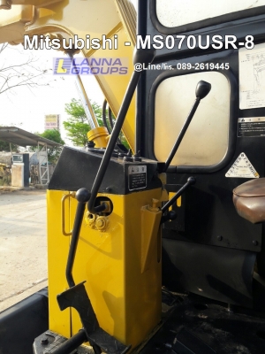 ขายรถขุดMitsubishi - MS070USR-8 ขนาดเทียบเท่ารถPC55-60 รถเดิมๆเก่านอกเลขชั่วโมงน้อย เครื่องยนต์มิตซูบิชิ4DQ5 จำนวน4สูบ ,คอนโทรลลูกหมาก, ปั๊มเฟือง 3 ตอน, แทรคเหล็ก,ใบมีดดัน รถเดิมๆเก่านอก, มีเอกสาร, ยังไม่เคยใช้งานในไทย