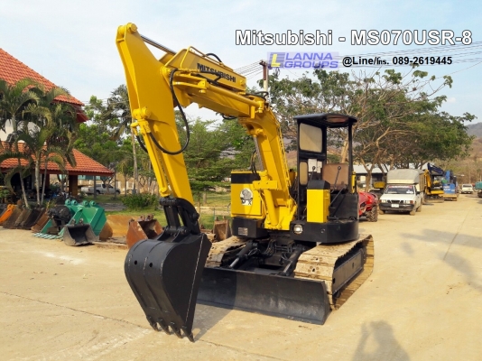 ขายรถขุดMitsubishi - MS070USR-8 ขนาดเทียบเท่ารถPC55-60 รถเดิมๆเก่านอกเลขชั่วโมงน้อย เครื่องยนต์มิตซูบิชิ4DQ5 จำนวน4สูบ ,คอนโทรลลูกหมาก, ปั๊มเฟือง 3 ตอน, แทรคเหล็ก,ใบมีดดัน รถเดิมๆเก่านอก, มีเอกสาร, ยังไม่เคยใช้งานในไทย
