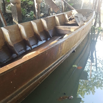ขายเรือ ไม้สักทอง ทรง อีแปะ ขนาด 10 ศอก