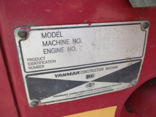 Mini excavator รถขุด ขนาด 3 ตัน ยี่ห้อ ยันมาร์ YANMAR รุ่น VIO30-3P ซีเรียล 31688 ปี 2005 ชั่วโมงทำง
