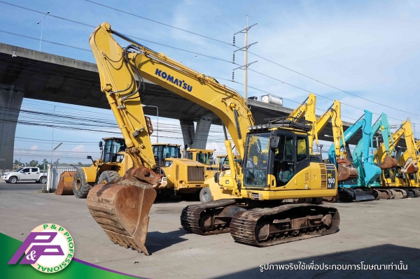 ขายรถขุด Komatsu PC160-7E0 ราคา 1,390,000 บาท เก่านอกสภาพดี โดย P&P Pro