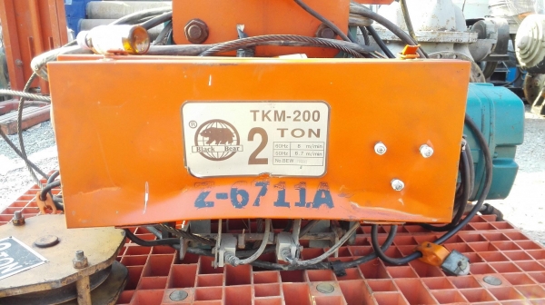 รอกสลิงไฟฟ้าใต้หวัน BLACK BEAR ขนาด 2000 kg 4 ทิศทาง ระบบไฟ 380V สภาพสวยพร้อมใช้