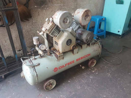 ขายถูกๆ ปั๊มลมมือสองญี่ปุ่น Hitachi-Bebicon 2แรง เก่านอก-แห้งๆญี่ปุ่น ดูดหนักๆ อัดแน่นๆ ทดสอบ ตรวจเชคเรียบร้อย พร้อมใช้งานครับ