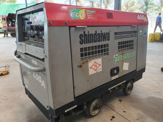 DGW400DMC - เครื่องเชื่อม 2คน และปั่นไฟ Shindaiwa ขนาด 400A 12kva. เครื่องดีเซล by OEK 098-5625920