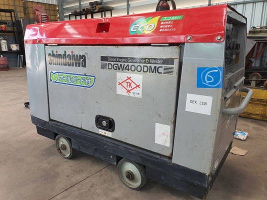 DGW400DMC - เครื่องเชื่อม 2คน และปั่นไฟ Shindaiwa ขนาด 400A 12kva. เครื่องดีเซล by OEK 098-5625920