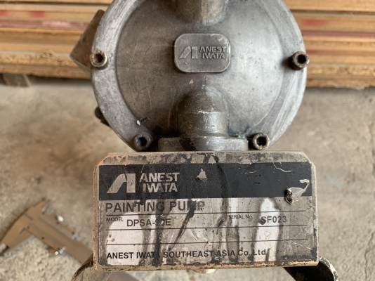 ขายปั๊มไดอะแฟรม Iwata made in Japan ขนาด 4หุน โครงสร้างสแตนเลสทั้งตัว สภาพสวย ดูดแรง พร้อมใช้งาน