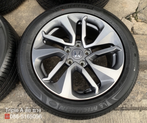 ล้อแม็กป้ายแดง Honda Accord G10 ขอบ 17 รุ่นใหม่ล่าสุด พร้อมยางใหม่ป้ายแดง 225-50-17 Michelin ปลายปี 19 สวยกริ๊บ ล้อแม็กป้ายแดง Honda Accord G10 ขอบ 17 รุ่นใหม่ล่าสุด พร้อมยางใหม่ป้ายแดง 225-50-17 Michelin ปลายปี 19 สวยกริ๊บ
