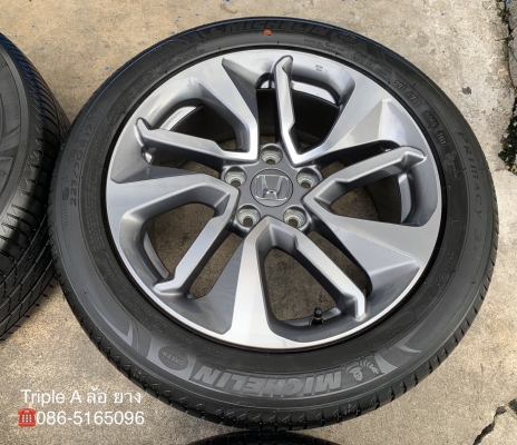 ล้อแม็กป้ายแดง Honda Accord G10 ขอบ 17 รุ่นใหม่ล่าสุด พร้อมยางใหม่ป้ายแดง 225-50-17 Michelin ปลายปี 19 สวยกริ๊บ ล้อแม็กป้ายแดง Honda Accord G10 ขอบ 17 รุ่นใหม่ล่าสุด พร้อมยางใหม่ป้ายแดง 225-50-17 Michelin ปลายปี 19 สวยกริ๊บ
