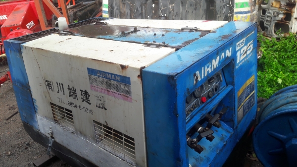 ขายเครื่องปั๊มลม AIRMAN PDS-125S เก่านอก # ขนาด 7 บาร์ 125cfm สภาพดี พร้อมใช้ โทร084-5424150 line id