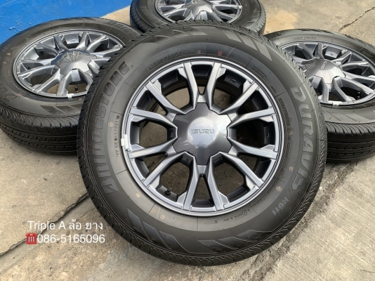 ล้อแม็กป้ายแดง ISUZU X-Series ขอบ 16 รุ่นใหม่ล่าสุด พร้อมยางใหม่ป้ายแดง 215-70-16 Bridgestone ปี 19 สวยกริ๊บ