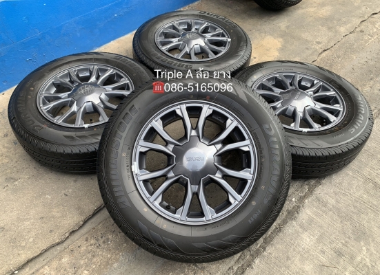 ล้อแม็กป้ายแดง ISUZU X-Series ขอบ 16 รุ่นใหม่ล่าสุด พร้อมยางใหม่ป้ายแดง 215-70-16 Bridgestone ปี 19 สวยกริ๊บ