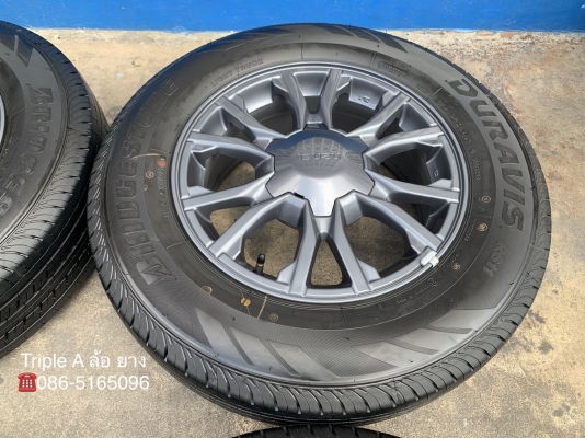 ล้อแม็กป้ายแดง ISUZU X-Series ขอบ 16 รุ่นใหม่ล่าสุด พร้อมยางใหม่ป้ายแดง 215-70-16 Bridgestone ปี 19 สวยกริ๊บ