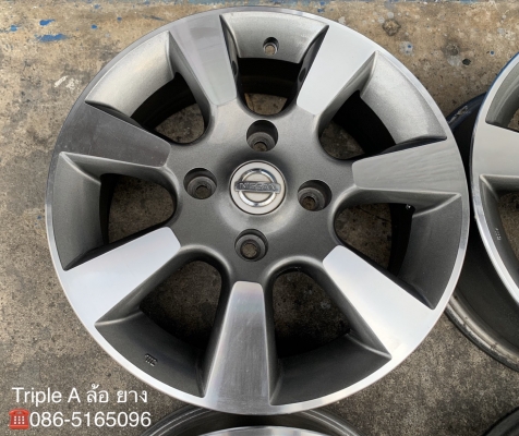 ล้อแม็ก 4รู114 Nissan Tida สีเทาหน้าเงา ขอบ 15 ล้อแม็ก 4รู114 Nissan Tida สีเทาหน้าเงา ขอบ 15