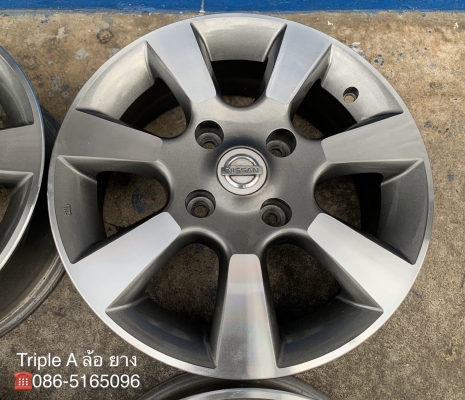 ล้อแม็ก 4รู114 Nissan Tida สีเทาหน้าเงา ขอบ 15 ล้อแม็ก 4รู114 Nissan Tida สีเทาหน้าเงา ขอบ 15