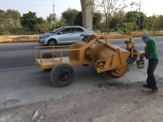 รถพ่วงกวาดถนน