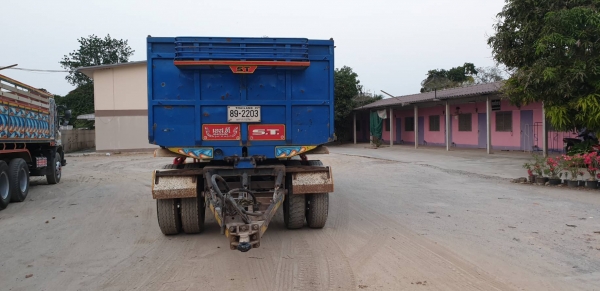 ลูกพ่วงดั้ม 3เพลายาว7เมตรอู่STปี57พื้นสวย ยางดี พร้อมใช้ ราคาเบาๆ ลูกพ่วงดั้ม 3เพลายาว7เมตรอู่STปี57พื้นสวย ยางดี พร้อมใช้ ราคาเบาๆ