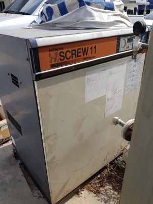 ปั้มลม Hitachi 15 hp + ถังพักลม + แอร์ดรายเยอร์ + ฟิลเตอร์เมนไลน์