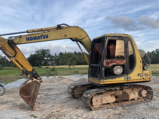 KOMATSU PC60-7 ไฟฟ้าตัด เอกสารเล่มทะเบียน สภาพสวย