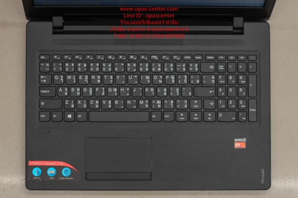 โน้ตบุ๊ค Lenovo รุ่น ideaPad 110 AMD A8-7412 2.2GHz Ram 4G HDD 1TB การ์ดจอ M330