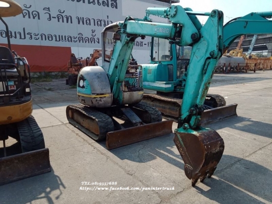 FROM JAPAN รถขุดเล็ก KOBELCO SK30UR /แทรคยาง /ใบมีดดัน /มีหลังคา /สินค้าเก่านอก ขายตามสภาพ