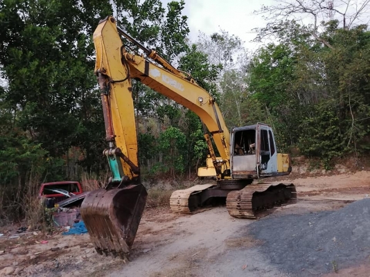 รถขุดKOBELCO SK200-3 เก๋งเทา ซีเรียลสูง กรองเดี่ยว