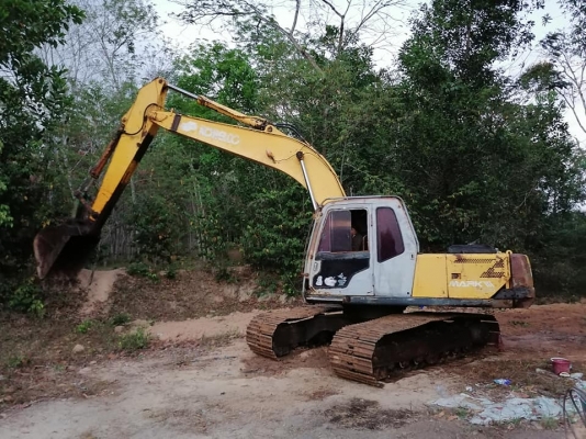 รถขุดKOBELCO SK200-3 เก๋งเทา ซีเรียลสูง กรองเดี่ยว