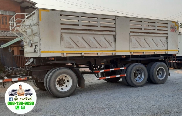 ขายลูกพ่วงสามมิตร 3 เพลาแท้ ดั้มค่อมยาว 6.50 ปลายปี 52 สีเดิมๆพร้อมใช้งาน  ราคาคุยกันได้ครับ