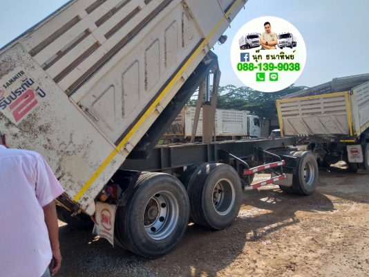 ขายลูกพ่วงสามมิตร 3 เพลาแท้ ดั้มค่อมยาว 6.50 ปลายปี 52 สีเดิมๆพร้อมใช้งาน ราคาคุยกันได้ครับ ขายลูกพ่วงสามมิตร 3 เพลาแท้ ดั้มค่อมยาว 6.50 ปลายปี 52 สีเดิมๆพร้อมใช้งาน ราคาคุยกันได้ครับ