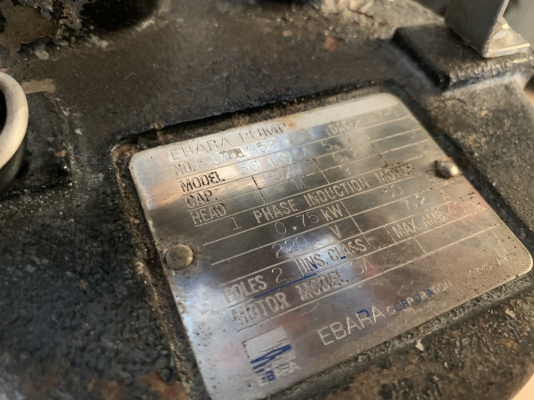 ขายไดโว่ Ebara 1HP. 220V ไฟบ้าน made in Japan รุ่นมีลูกลอยตัดการทำงานในตัว สภาพสวยเดิมๆ หมุนนิ่ม พร้อมใช้งาน มี 2ตัว ราคาตัวละ 6,800 บาท ขายไดโว่ Ebara 1HP. 220V ไฟบ้าน made in Japan รุ่นมีลูกลอยตัดการทำงานในตัว สภาพสวยเดิมๆ หมุนนิ่ม พร้อมใช้งาน มี 2ตัว ราคาตัวละ 6,800 บาท